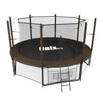 Батут UNIX line Black&Brown 12 ft (inside)