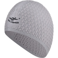 Шапочка для плавания силиконовая Bubble Cap (серая) E41546